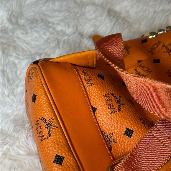 MCM Orange Backpack large great condition main image 7